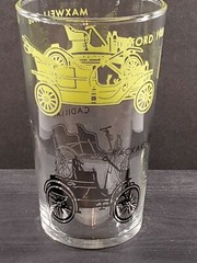Automotive Juice Glasses Ford Cadillac Maxwell Packard 5″ Tall Advertising