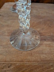 Set of 2 Vintage 2000 Champagne Flutes France, 10 1/4″ tall