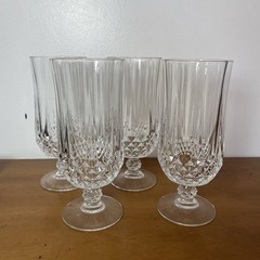 Cristal d’Arques France Longchamp 11.75oz Goblets Lead Crystal, Set of 12, New
