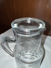 ‘Tumble Up’ Bedside Carafe Pitcher And Nesting Glass 7” Desk Nightstand Jug
