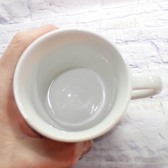 Vintage 185 CAM F-16 Sioux City Beer Mug White Ceramic Unmarked Souvenir Cup