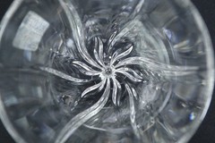 Improvisation By Waterford Crystal 1 Iced Tea & 1 Water Goblet Amway Swirl Cut