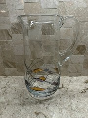Hand Blown Mosaic Stained Glass Barware – Pitcher, Decanter & Glasses