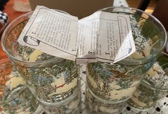 6 Cera Hunt of the Unicorn Double Old Fashioned Tumblers Tapestry Ceraglass