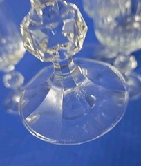 Bohemia Cut Crystal Crystalex «Belfast» Wine Glasses Set of Six 5 1/2″ Tall