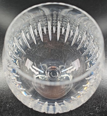 Atlantis Sonnet Brandy Glass Elegant Crystal Clear Cut Etched Bar Drink Stemware