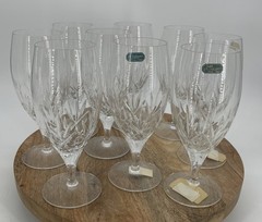 Vintage J.G. Durand Orion Crystal Stemware Set Of 9
