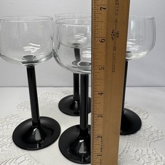 4 Cristal D’Arques Durand Domino Signature Collection Rhine Wine Glasses France