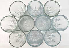 10 Libbey Squire Cooler Glasses Set Clear Vertical Cut Drink Tumbler Barware Lot