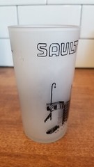 Vintage Mid-Century Sault Ste. Marie Michigan Souvenir Drinking Glass Tumbler