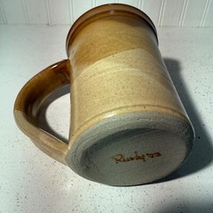Handcrafted Studio Pottery Artist Signed 4.75×3.5″ Lovely Earthun Tones of Brown
