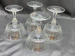 Set of 4 ~ Lenox “GALA” Crystal ~ Champagne Glasses~ 5 1/4″ Tall