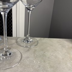 Elegant Set Of RONA Crystal Bordeaux Wine Glasses 9-1/4″ Tall Slovakia(7)