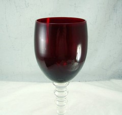 Home Essentials Glassware IMPERIAL RUBY Water Goblet(s) EXCELLENT Height 9 3/4″