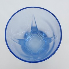 Set of 5 Libbey Imperial Misty Blue Iced Tea/Cooler Glasses Square Bottom 6 3/4″