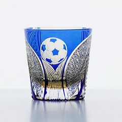 2026 World Cup Themed Blue Trophy Inspired Crystal Glass Whiskey Tumbler 11.6oz