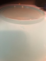 9 Piece Set ~Vintage West Virginia Blendo Turquoise/Gold Frosted Glass Bowls