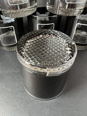 Whiskey Tumbler Low Ball Glass With Fox Motif Textured Weighted Base