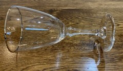 9 Vintage Lenox Mansfield Platinum Crystal Water/Wine Goblets 7in