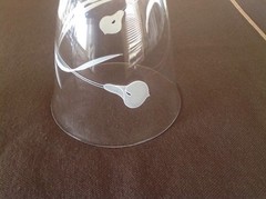 New 8 OSCAR de la RENTA CRYSTAL CARVED WATER / WINE GLASSES Hight 8 1/4″