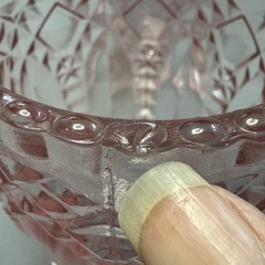 Vtg Pink Hobnail Candle Holders Set 4 Footed Pressed Glass Decor
