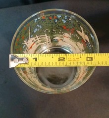 Cera Vintage Tumbler Glass, Unicorn in Captivity Tapestry MCM Collectible