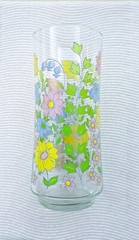 Corelle Spring Meadow 16 oz Glass Tumblers Glassware 6 1/2″ Set of 4