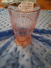 Pink Coronation Depression Glass 5″ Tumbler
