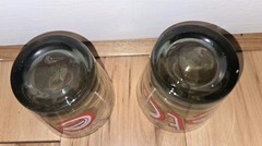LOT OF 2 Federal Glass Barware Highball Etc. Drink Party Glasses Vintage Retro