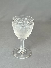 EAPG Bryce, Walker & Co. LOOP & DART 3 ⅞” Wine Glass c. 1869