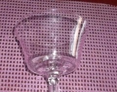 Water goblet Champagne glass crystal Sheraton By Fostoria