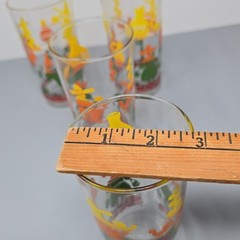 4 – Vtg Southwestern Ombré MCM Tumblers Glasses Iced Tea Cactus Donkey, Sombrero