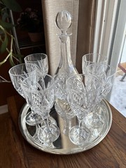 Godinger by Shannon Dublin eight-piece wine set 24% lead crystal