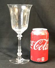 Heisey #5025 Stem Water Goblet Glasses TYROLEAN RIBBED PATTERN SET OF 6