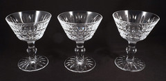 Set of 3 Waterford Crystal Tramore Liquor Cocktail Glass 4-1/4″ Tall