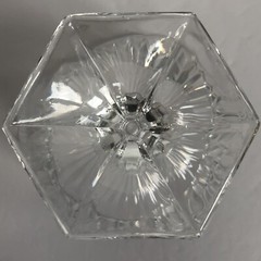 Vintage Fosteria Heritage Crystal Champagne Sherbert Clear Glasses 5″ Set of 2