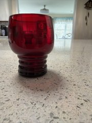 Vintage Anchor Hocking Ruby Red Tumbler, 3 Pack 2 Oz