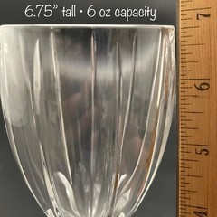 Mikasa Berkeley 2 Piece Crystal Wine Glass Set Made in West Germany 6.75″t 6oz
