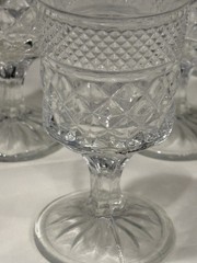 Six (8) Anchor Hocking Wexford 5 3/8” Wine/Water Goblets