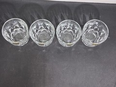 NEW Vintage Arcoroc Artic on the Rocks Whiskey Glasses 5 Oz Set of 4 France
