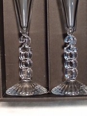 Millennium 2000 Cristal d’Arques Collectible Champagne Glasses Crystal
