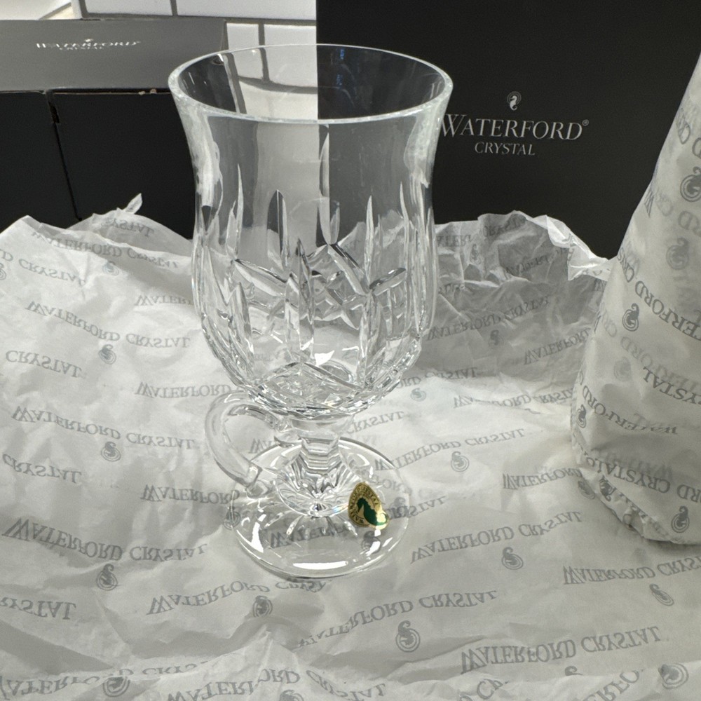 Waterford Crystal Lismore Irish Coffee Mugs Set Of 2 (original box included)