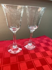 2 Lenox Garden Castle 6 5/8″ Wine Glasses – Pair-