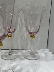 4 Royal Albert Old Country Roses Formal Pink Lavender Wine Goblets. Excellent