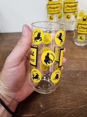 VINTAGE ONASSIS CONEY ISLAND ZODIAC BICENTENNIAL TUMBLER SET OF FOUR