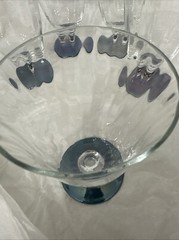 Set Of 5 Glasses For Water Or Juice Clear Vtg