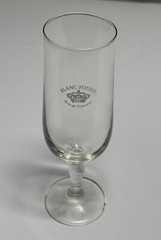 VTG Blanc Foussy Brut De Touraine Champagne Flute Glass Barware Drinkware Rare