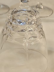 Cristal D’Arques Wine Glasses 7 1/2in. Tall Cherbourg Pattern Set of 6