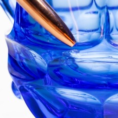 2 LRG Sugar Bowl NO LID, Creamer Fostoria HFM Argus Cobalt Blue Glass