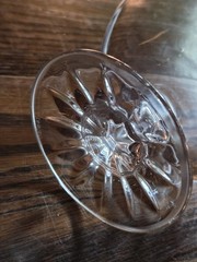 Pair Vtg HEAVY Galway Crystal Cognac Brandy Snifter Etched Swirl Glass 5” OLD